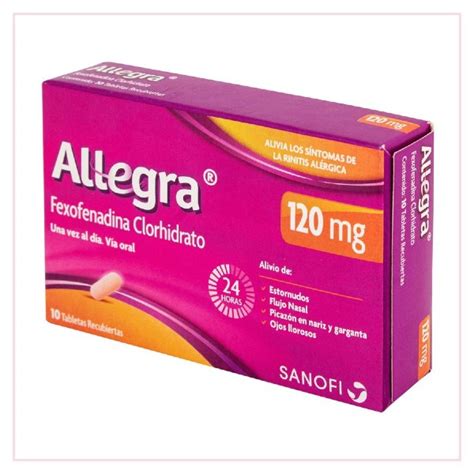 Allegra Mg X Tabletas Farmacia Dermatol Gica Quito Medypiel