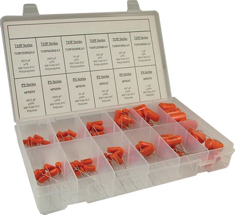 Capacitor Kit 600v Polyester And Polypropylene 72 Pieces Amplified Parts