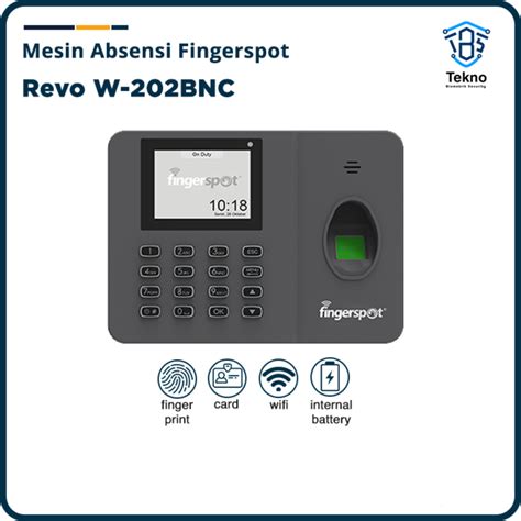 Jual Mesin Absensi Absen Fingerprint Fingerspot Revo W202 Bnc Wifi Dan