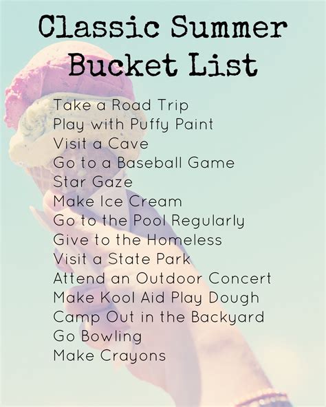 10 Elegant Crazy Bucket List Ideas For Summer 2024