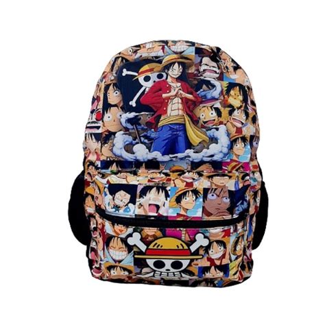 Mochila De Costas One Piece Anime Juvenil Escolar Shopee Brasil