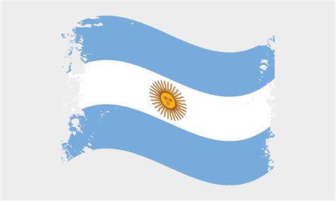 Argentina Waving Brush Flag Design 13376368 Vector Art At Vecteezy