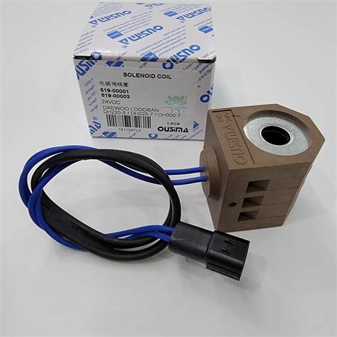 519 00001 519 00003 Solenoid Valve Coil For Excavator Doosan Dh220 5