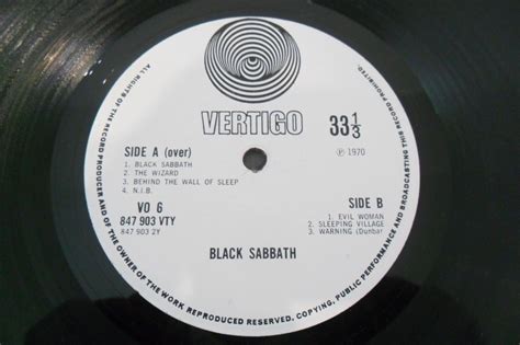 Popsike BLACK SABBATH BLACK SABBATH LP ORIG VERTIGO SWIRL HEAVY