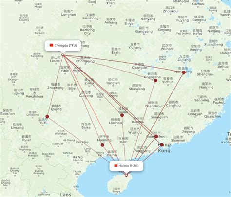 All Flight Routes From Chengdu To Haikou Tfu To Hak Flight Routes