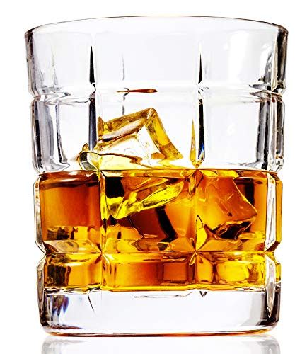 Rocks Glass Lanfula Premium Old Fashioned Whiskey Glass Crystal