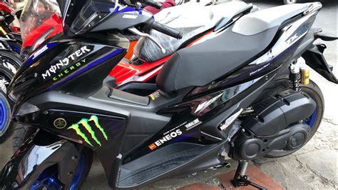 តោះមកមើល Yamaha Aerox 155cc Monster Motogp Edition Youtube