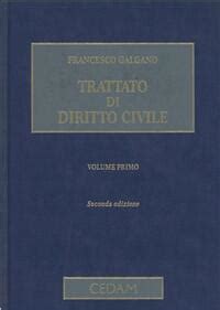 Trattato Di Diritto Civile Vol 1 Francesco Galgano Libro CEDAM