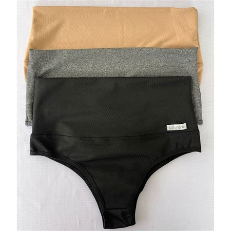 Kit Cintas Calcinhas Modeladora Seca Barriga Afina Cintura Redutora De Medidas Lingerie