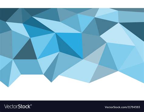 Blue Polygon Background Royalty Free Vector Image