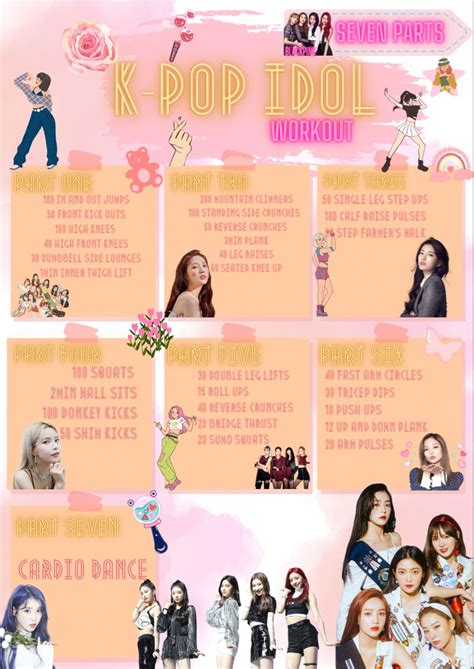 K Pop Idol Workout Pop Workouts Kpop Workout Workout List