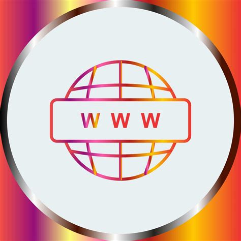 World Wide Web Vector Icon Vector Art At Vecteezy