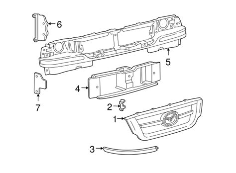 ZZP0 50 285 Front Panel Bracket 1998 2009 Mazda AutoNationParts