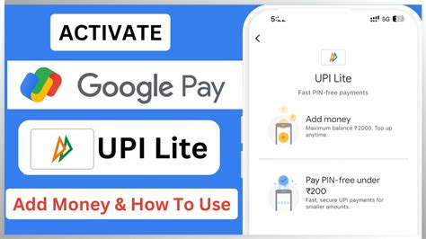 Activate Google Pay Upi Lite Create Gpay Upi Lite Account Add Money