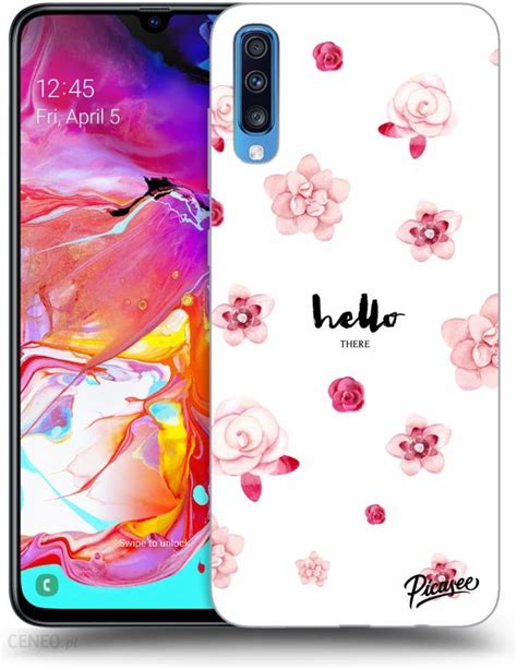 Picasee Silikonowe przeźroczyste etui na Samsung Galaxy A70 A705F Hello