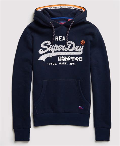 Superdry Vintage Logo Racer Hoodie Mens Mens Hoodies