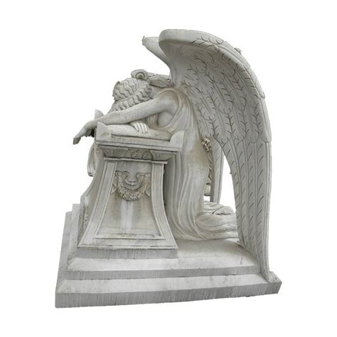 China Garden Decor Guardian Life Size Weeping Angel Memorial Tombstone