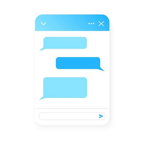 Premium Vector Chat Window Template Life Chat Example With