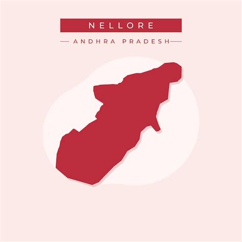 premium vector vector map  nellore illustration