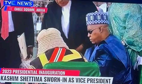 Journalist Kc On Twitter Breaking Kashim Shettima Sworn In As Vice