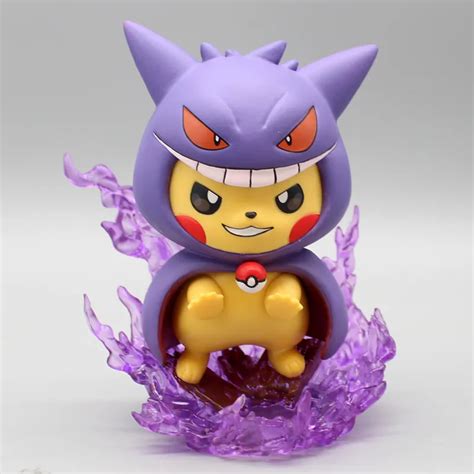 Figura De Pok Mon De Cm Pikachu Cos Gengar Charizard Modelo De Mu Eca