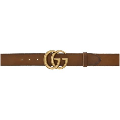 Gucci Brown Leather Vintage Belt Gucci