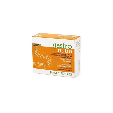 Gastro Nutra Masticabile Integratore Alimentare Compresse Farmaderbe