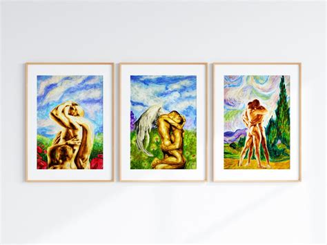 Queer Artwork Print Set Of Watercolor Prints Nude Male Figure Homoerotic Gay Art Print Sensual