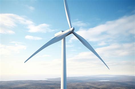 Premium Photo Wind Power Tower In D Realistic Render