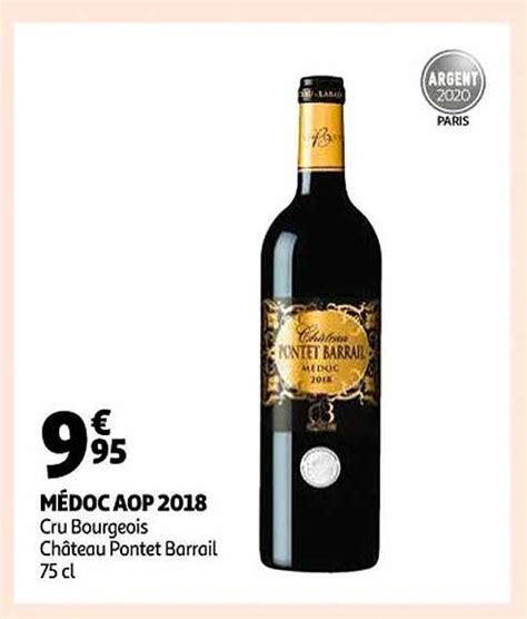 Promo M Doc Aop Cru Bourgeois Ch Teau Pontet Barrail Chez Auchan