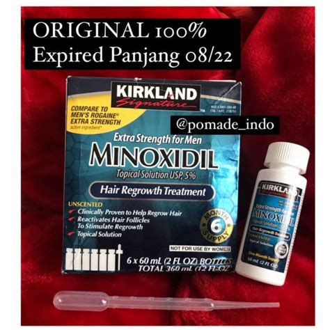 Promo Kirkland Signature Minoxidil Penumbuh Rambut Free Pipet Dan