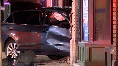 Cleveland Car Crashed Into A Building Near The Corner Of W 25th