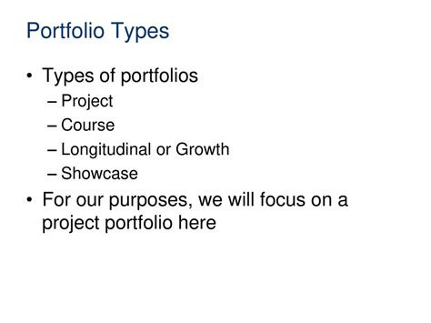 Portfolios Ppt Download