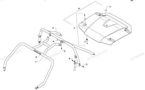 Arctic Cat Side By Side 2014 OEM Parts Diagram For ROPS Assembly