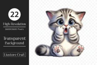 Surprise Cats Sublimation Clipart Png Graphic By Dream Creation