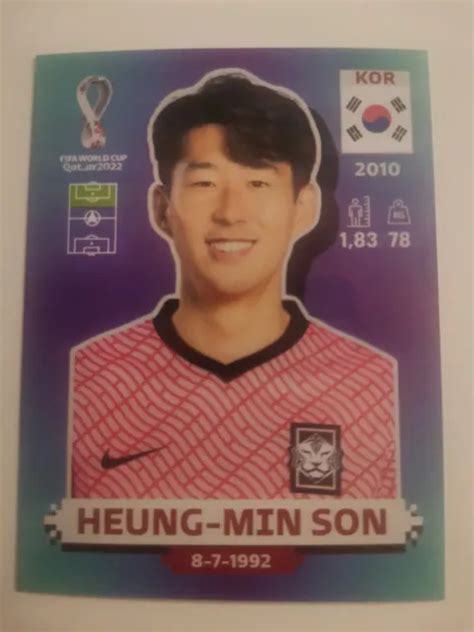 PANINI QATAR 2022 World Cup New Kor19 Heung Min Son South Korea 3 19