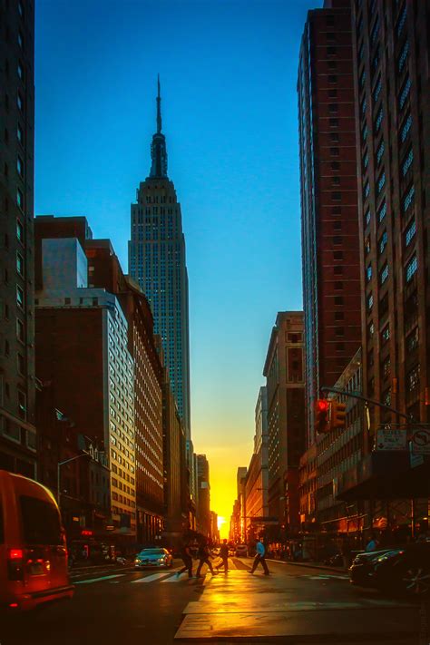 Manhattan Sunsets By Berigraf New York City Ny City York