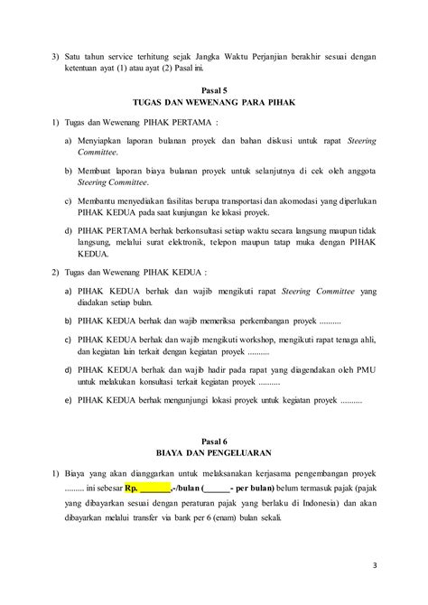 Contoh Perjanjian Kerjasama Konsorsium Riset Proyek Terbaru Beli