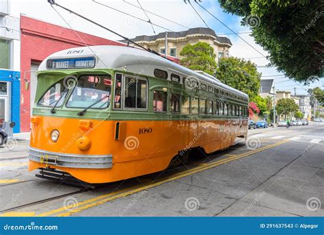 Vintage Streetcar In San Francisco Editorial Stock Photo Image Of