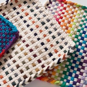 Pastel Sky Pot Holder Hot Pad Kitchen Ware Handcrafted Potholder Cotton Potholder Cotton