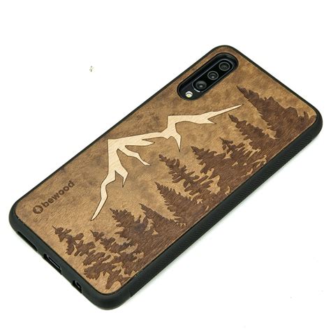 Drewniane etui do Galaxy A70 Bewood Góry Imbuia Pancernik eu 5903133405986