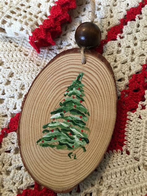 Wood Slices Christmas Decorations Decoomo