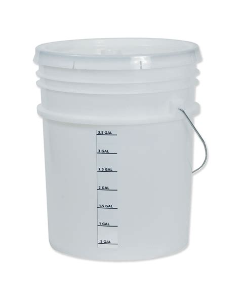 Bucket 5 Gallon With Lid Dilution Solutions