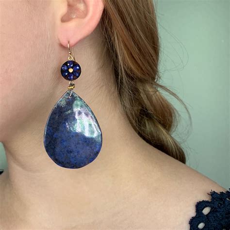 Bluer Than Midnight Sapphire Mosaic Ear Sophia Forero Designs