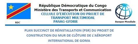 République Démocratique du Congo Ministère des Transports et