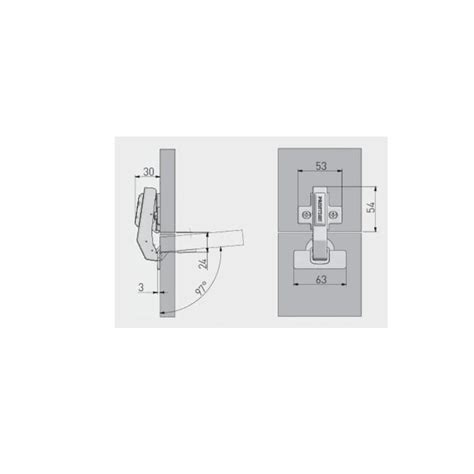 GTV Zawias Meblowy Hydrauliczny