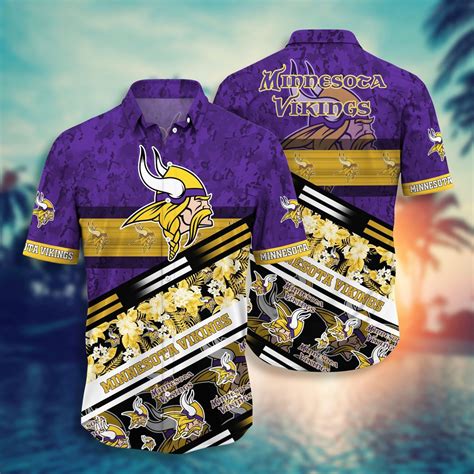 Minnesota Vikings Nfl Hawaiian Aloha Shirts Nfl Robinplacefabrics