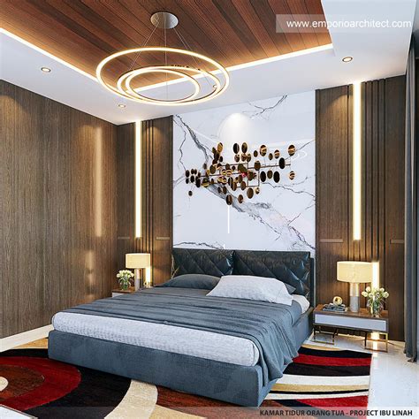 Desain Kamar Tidur Orang Tua Rumah Modern Lantai Ibu Lnh Di Pontianak