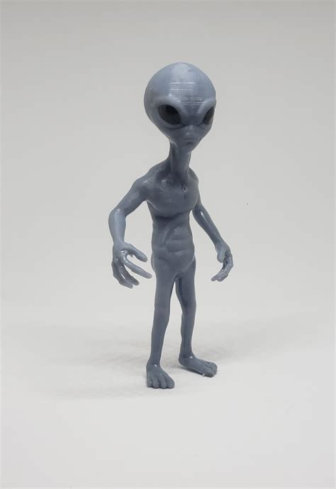 Gray Alien Figurine Ufo Extraterrestrial Etsy