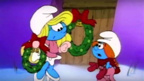 Smurfette And Sassette In Tis The Season To Be Smurfy Smurfette